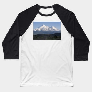 Mt. Shasta from Highway 97 Baseball T-Shirt